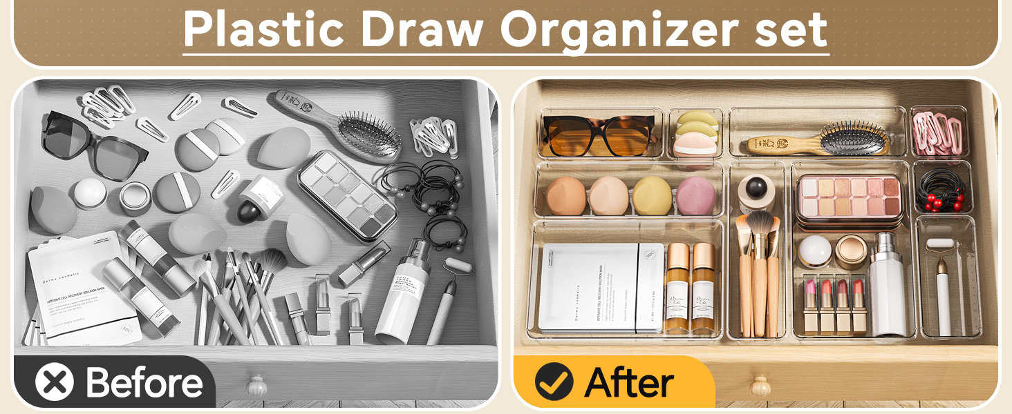 Desk Drawer Organizer Trays