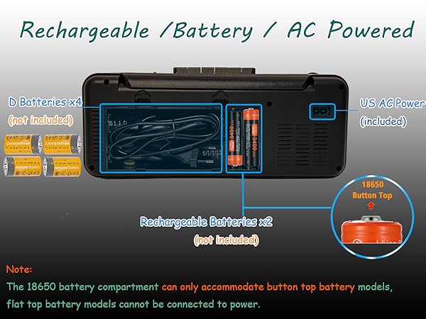 portable Cassette Tape Player Recorder Boombox