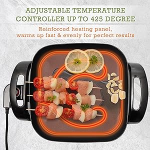 Nonstick Electric Skillet 12 Inch