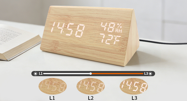 Wooden Digital Alarm Clocks