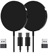 for MagSafe Charger 2 Pack 15W Magnetic Wireless Charging Pad for iPhone 17 16 15 14 13 12 Air Pr...
