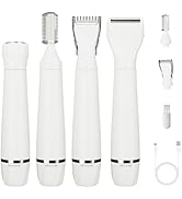 Electric Razors Shaver for Women - 4 in 1 All-in-One Face/Body Trimmer and Shaver Set, Waterproof...