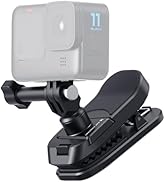 K&F Concept Magnetic Backpack Clip Mount for DJI Osmo Action 5 Pro, 180° Swivel Quick Release Act...