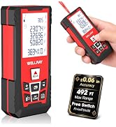 Laser Measuring Tool, 492Ft/150M Laser Measure Tool with ±1/25" Accuracy, IP54 Laser Distance Met...