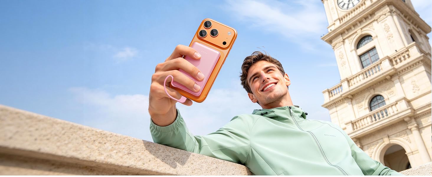 5000mah Ultra Slim Power Bank Pocket Size Mini Portable Charger Travel Essential Phone Charger