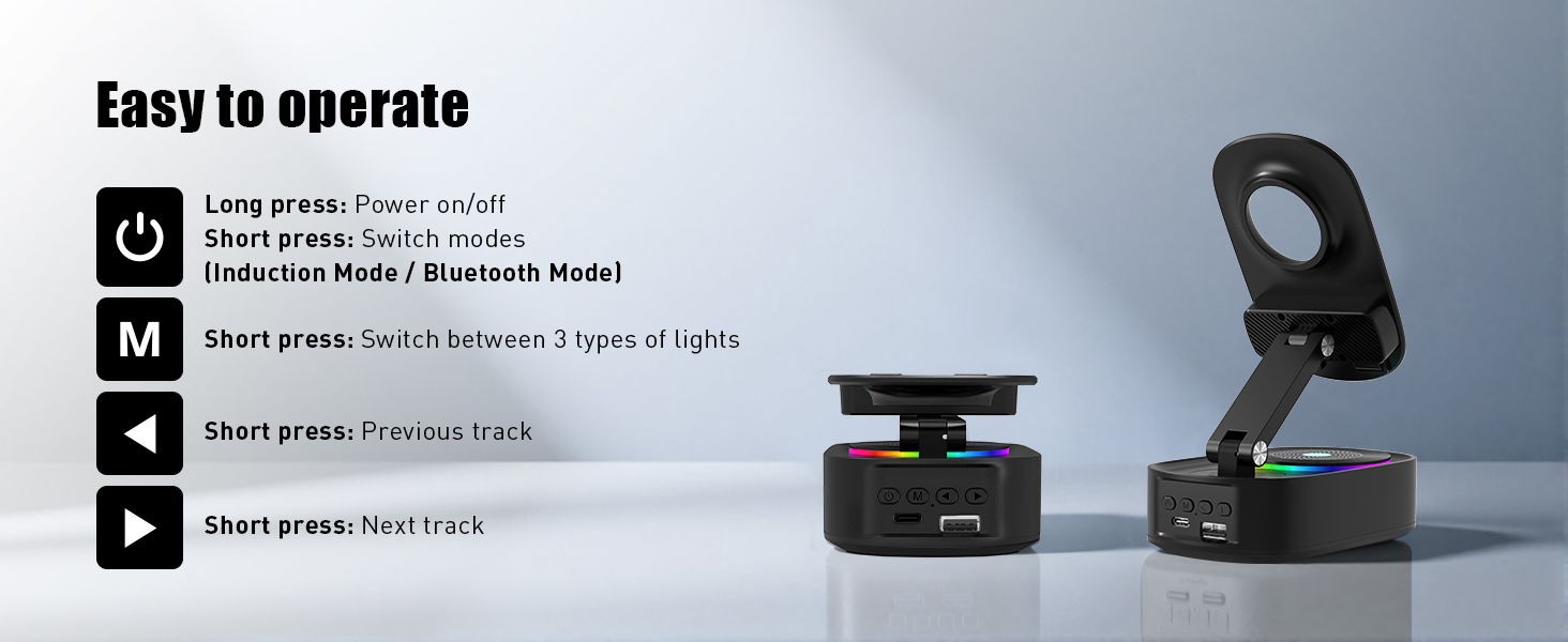 cell phone stand with speaker buletooth