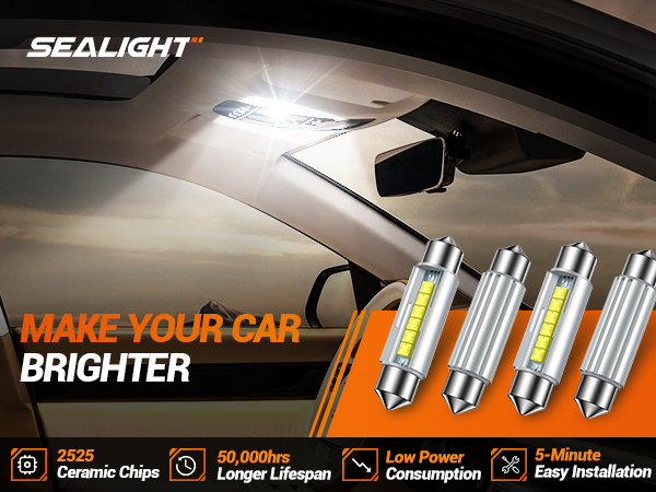 automotive interior lights dome lights floor door license plate lights trunk lights map lights BULB