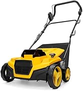 40V Cordless Brushless 15IN Scarifier &amp; Dethatcher Compatible with Dewalt 20v Battery (Tool Only)...
