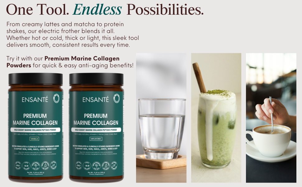 rechargeable electric frother for coffee, milk frother handheld matcha whisk, protein mixer blender