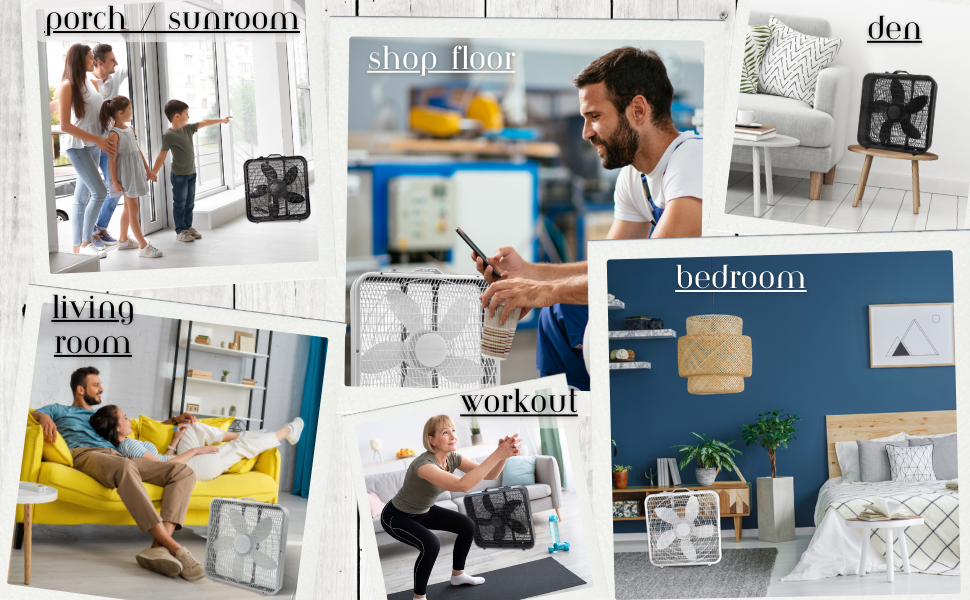 20 inch portable fan is great for the office break room kitchen living room bedroom workshop den