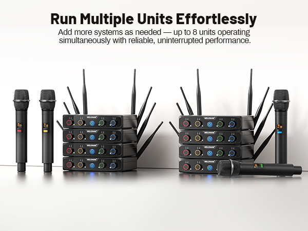 4-Channel Wireless Microphone System