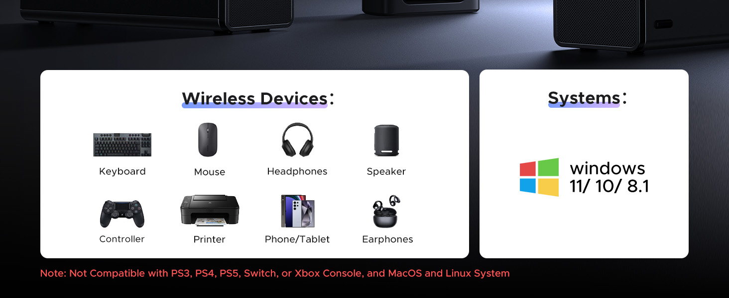 Bluetoth Adapter for Win11 10 8.1