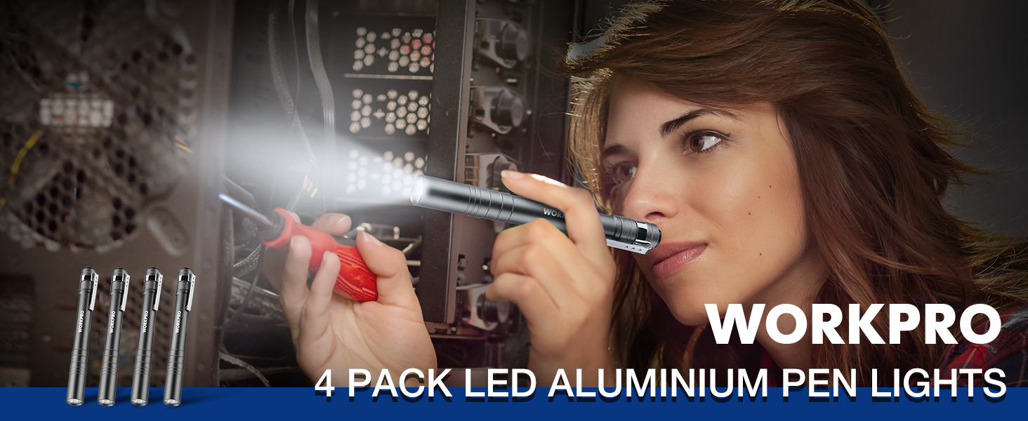 WORKPRO LED Pen Light Set