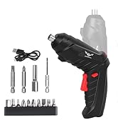 JENABOM 16 in 1 Electric Screwdriver Cordless Rechargeable Small Power Drill Set 3.6V Li-ion 3.5N...