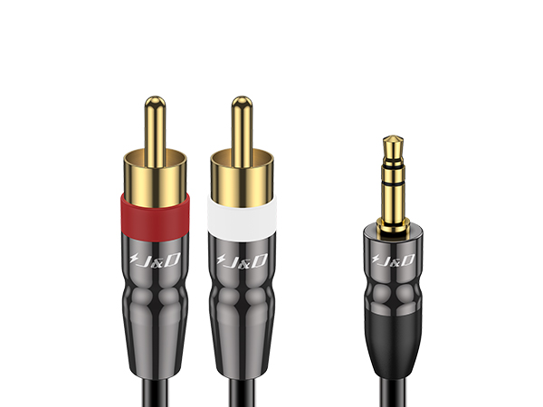 3.5mm Male to 2 RCA Male Cable