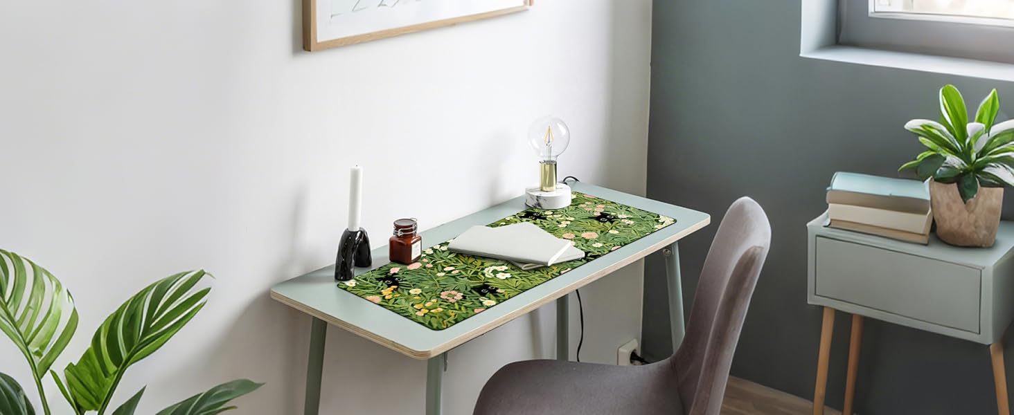 Japanese Anime Cat Large Gaming Mouse Pad Extended Mousepad for PC/Laptop/Office/Home Decor