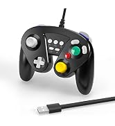 TALK WORKS Wired GameCube Controller - Gaming Controller Compatible with Nintendo Switch - USB-A ...