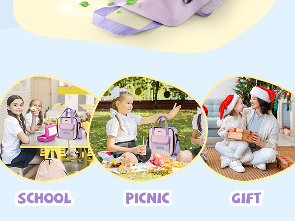 purple lunch box for girls