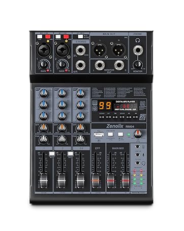 4 channel audio mixer