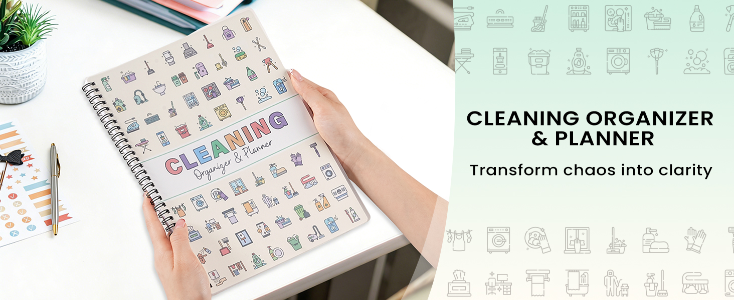 adhd cleaning planner adhd planner daily planner chore chart work planner organizer notebook