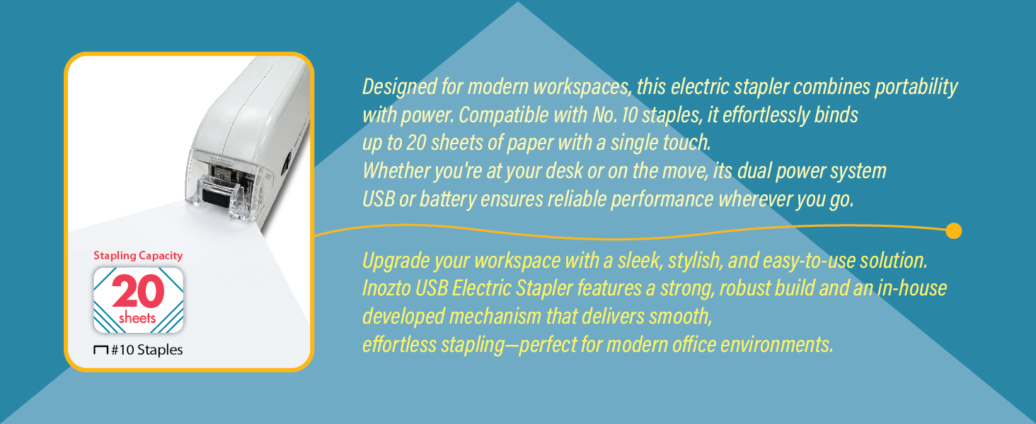 INOZTO Electric Stapler,