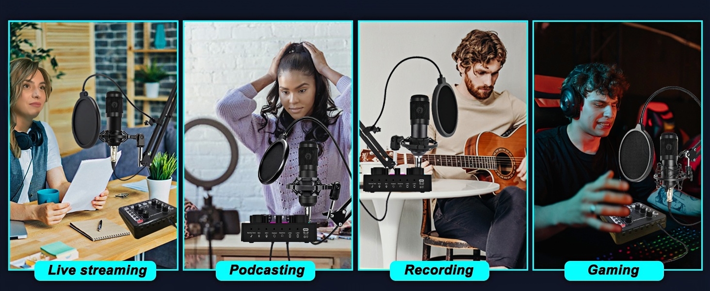 studio equipment complete podcast setup pod cast equipment kit recording studio equipment