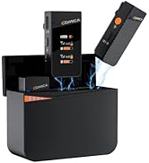 Comica Vimo C3 Wireless Lavalier Microphone with Noise Cancellation, Safety Mode, Dual Wireless L...