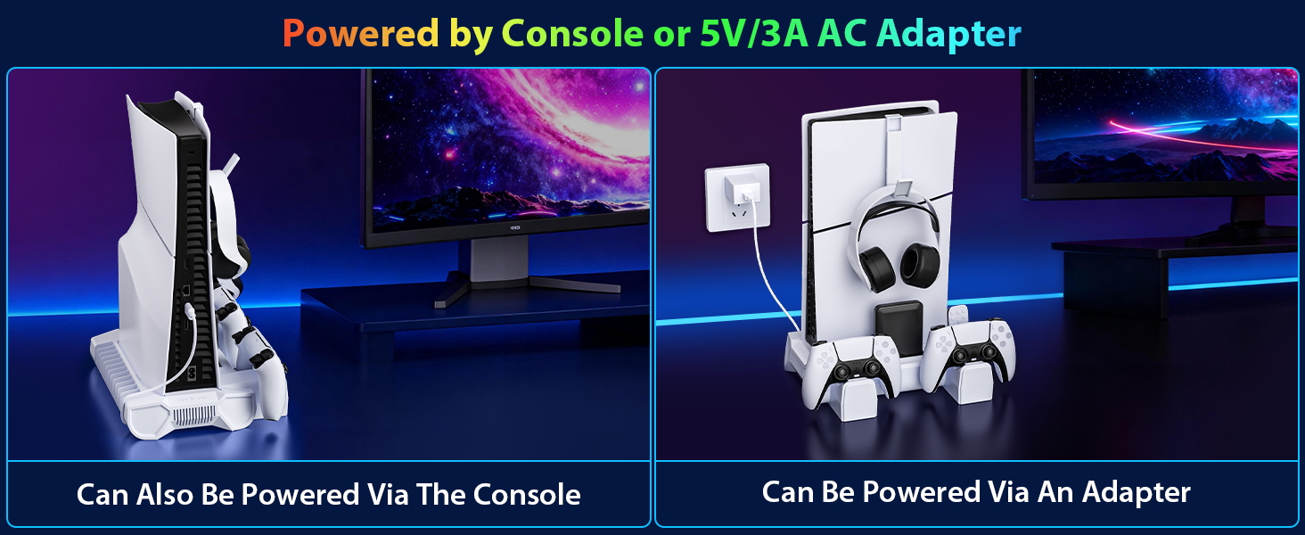 ps5 slim console stand ps5 cooling station for ps5 console