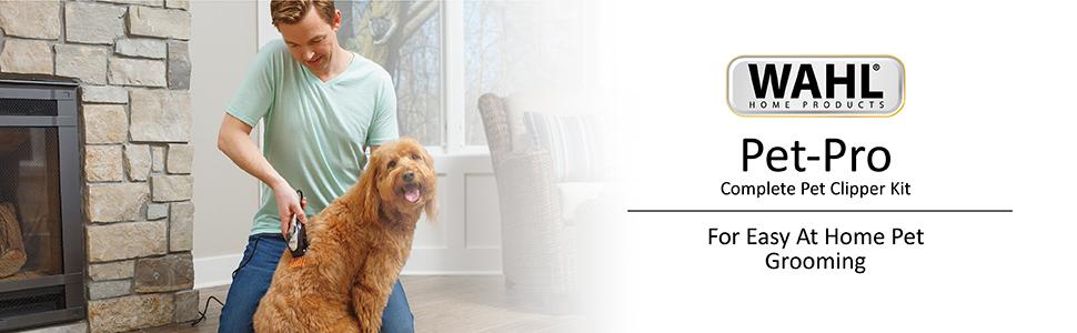 wahl pet pro grooming home kit small large animal dog clipper thick heavy thin coat professionals