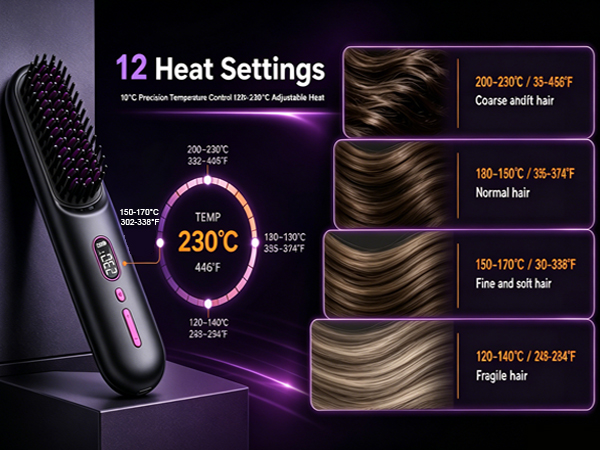 wireless hair straightener