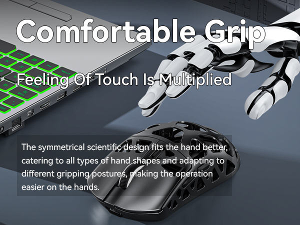 Magnesium Alloy MMO Gaming Mice 3 Modes Connect Technology connection Programmable Game Mouse