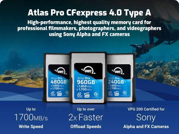 CFexpress 4.0 Type A Memory Card atlas digital camera card HIGH SPEED DURABLE