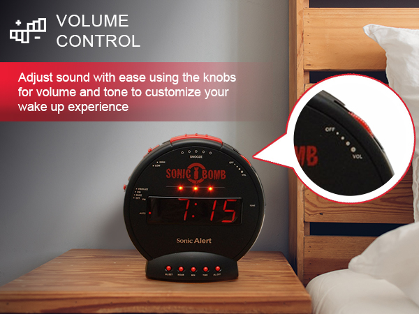 extremely loud alarm clock, Sonic Alert dual alarm clock for hearing impaired