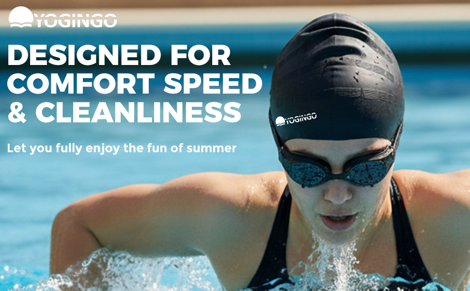 Silicone Swim Cap for Women