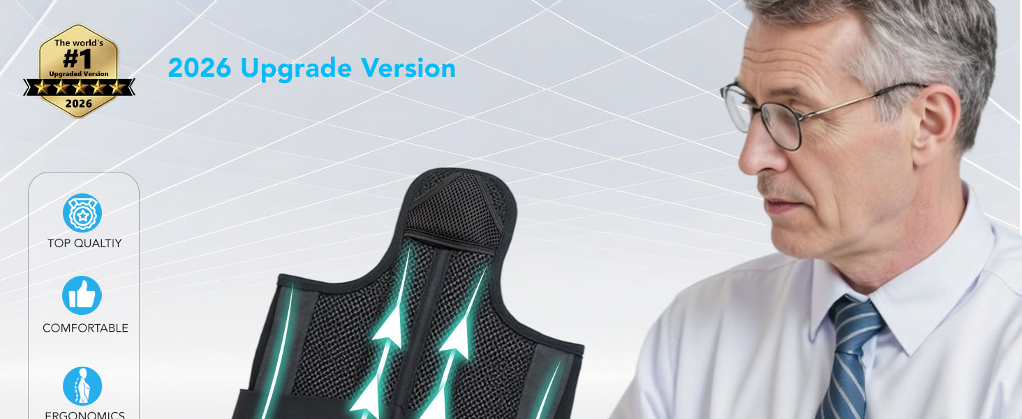2026 Upgraded version! The best choice for posture correction and pain relief