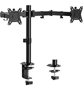 ErGear Dual Monitor Stand, Heavy Duty Adjustable Monitor Desk Mount for 2 Screens up to 32 Inches...