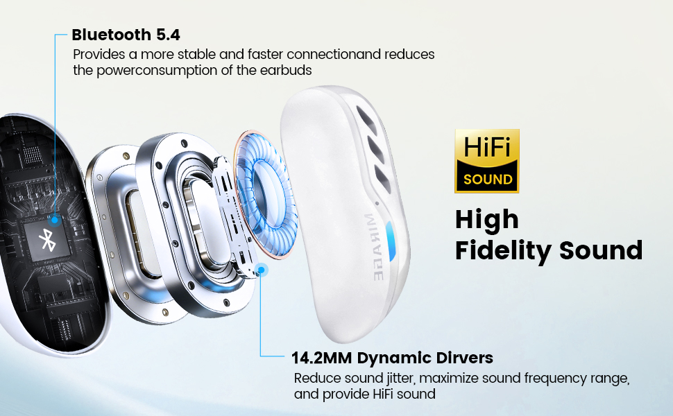 Transformers Open Ear Wireless Headphones Bluetooth 5.4 for Run, Over The Ear Waterproof Earbuds