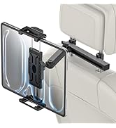 INSSKY Car Seat Headrest Tablet Holder, [Mobile Folding Arm] Back Seat Tablet Mount for Road Trip...