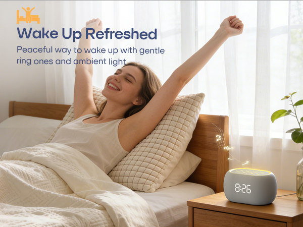 wake up refreshed with alarm clock