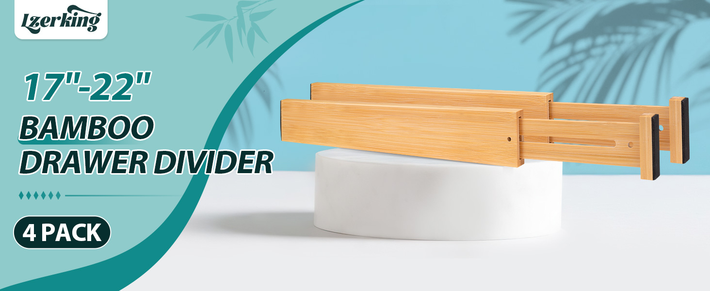 17&amp;#34;-22&amp;#34; Bamboo Drawer Divider