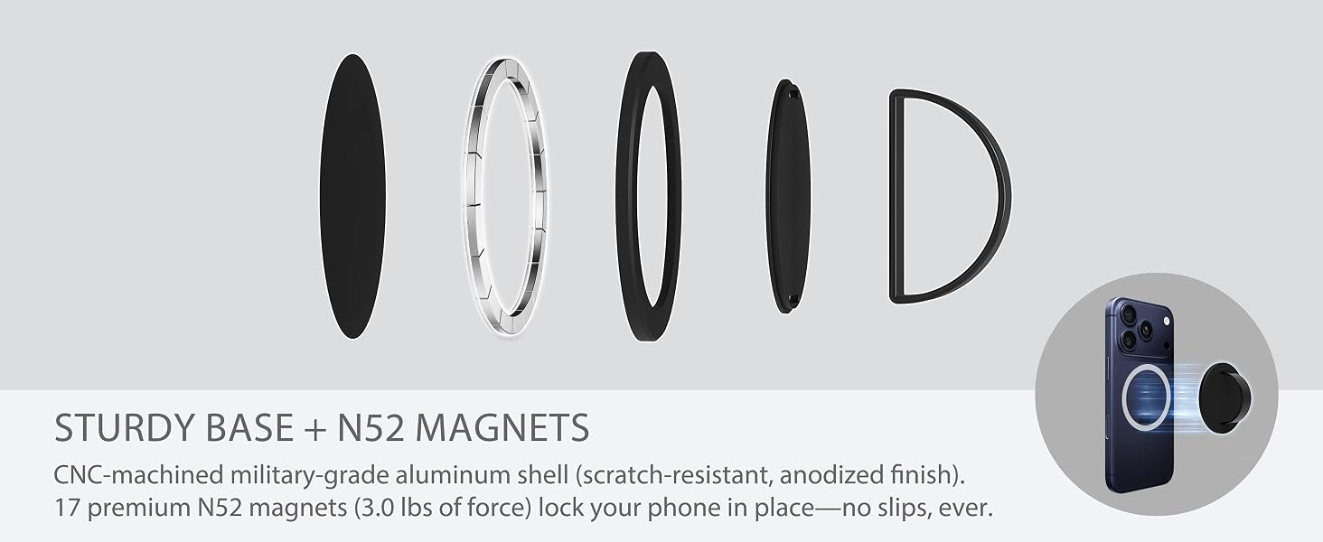 STURDY BASE + N52 MAGNETS