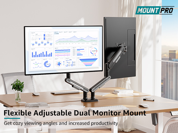 dual monitor mount
