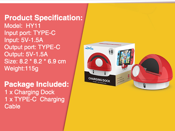 Switch charging dock packaging