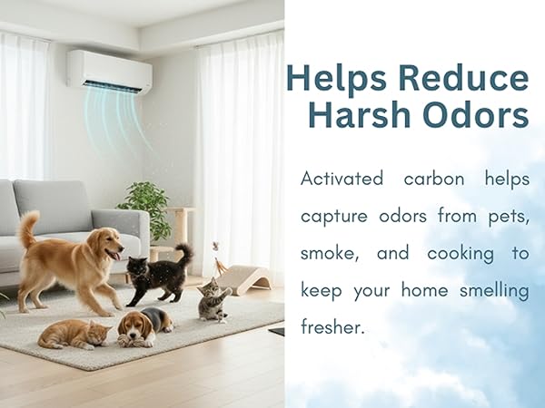 helps reduce harsh odors activated carbon helps from pets smoke cooking home smelling fresher
