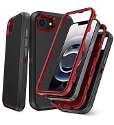 TOPAUX for iPhone 16e Case Heavy Duty Full Body Drop Protection Multi-Layer Impact Resistant Flex...