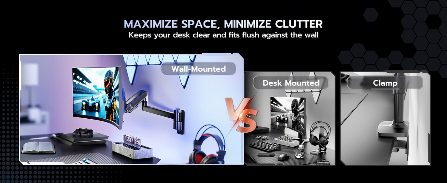 GDT1008WLBK keeps your desk clear