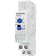 Baomain Staircase Time Lag Switch, 16A/250V 30s~10m, DQ001 Manual OverrideTimer Relay for Corrido...