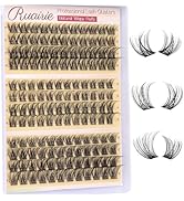 Ruairie Natural Lash Clusters Wispy Eyelash Clusters 3 Styles 10-16MM Cluster Eyelash Extensions ...