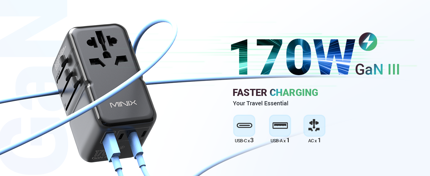170W Travel Charger