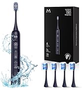 Sonic Electric Toothbrush for Adults&amp;Teens - 180 Days Ultra Long Battery Life, Seamless Button&amp;48...